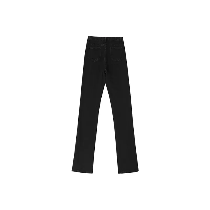 Green Forest Flared Pants Jeans Women's-2