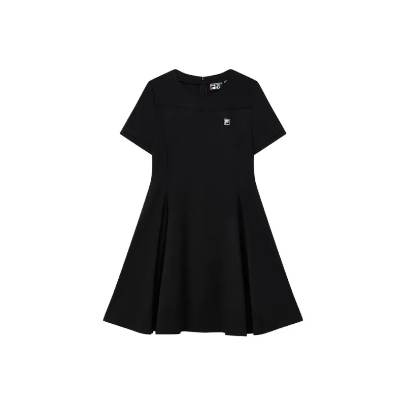 FILA Short Sleeved Dresses Women's Jet Black-0
