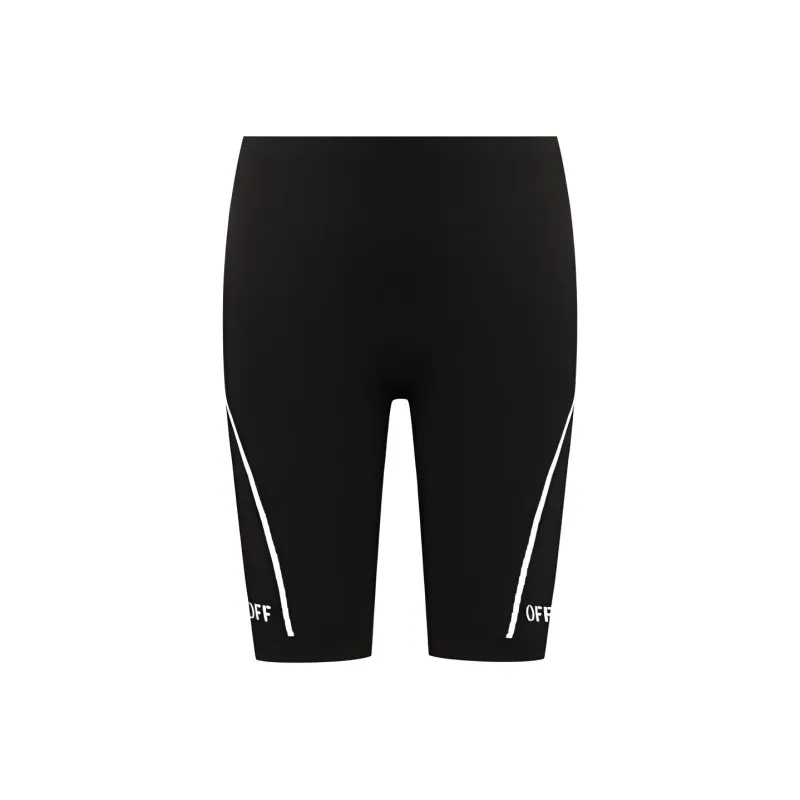 OFF WHITE Athl Off Stamp Seaml Shorts Black/White-0
