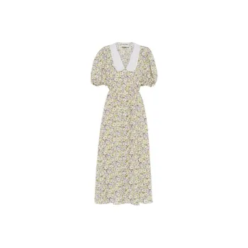 MIU MIU Short Sleeved Dress Women's Yellow