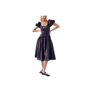 FREE PEOPLE Hutch Brighton Dress Short-Sleeved Dresses Women's Purple/Purple