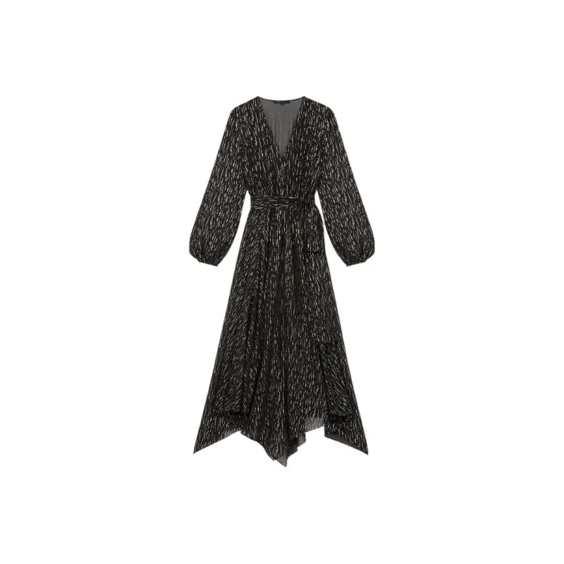 Maje Long-Sleeved Dresses Women's Black-0