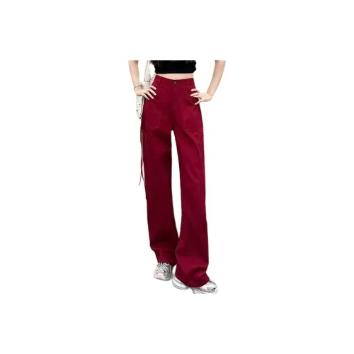 JASONWOOD Casual Pants Women's Maroon
