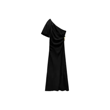 ZARA Short Sleeved Dresses Women's Black