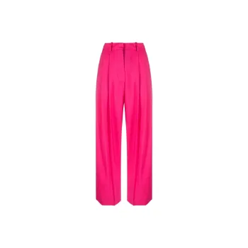 Alysi Pleat Detailed Straight Leg Trousers