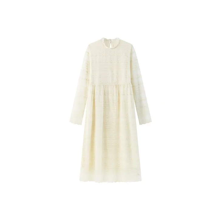XIARIHUIZAIWANCANHOU Dress White-0
