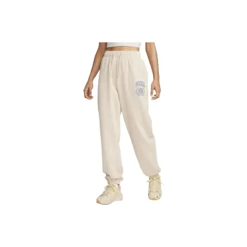 Nike Sportswear Club Fleece Knitted Sports Pants Women's Ivory White