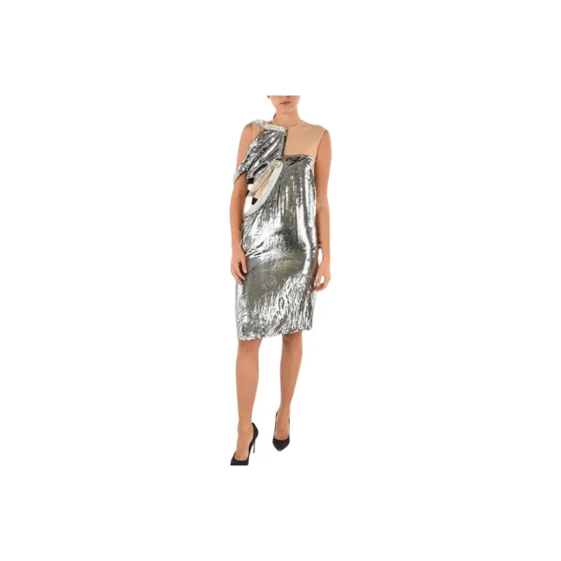 Maison Margiela Sleeveless Dresses Women's Silver-0