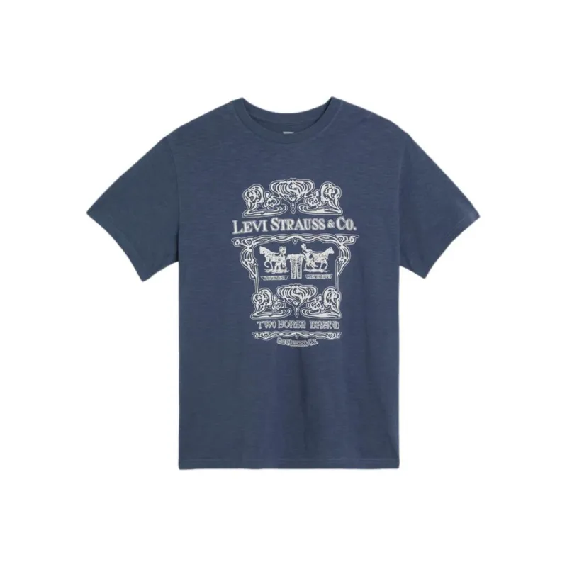 Levis T Shirts Men Indigo-0