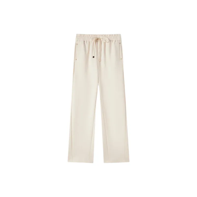 EICHITOO Casual Pants Women's Beige Apricot-0
