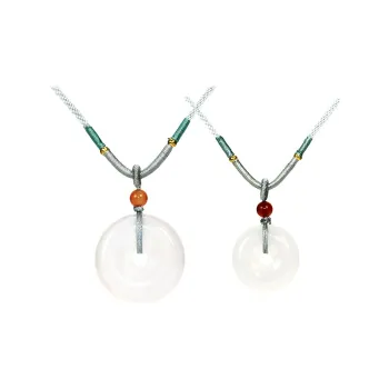 GUANFEI Natural Chalcedony Necklaces Unisex