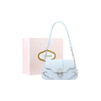 TUCANO PU Shoulder Bag Women's Haze Blue/Crescent Apricot