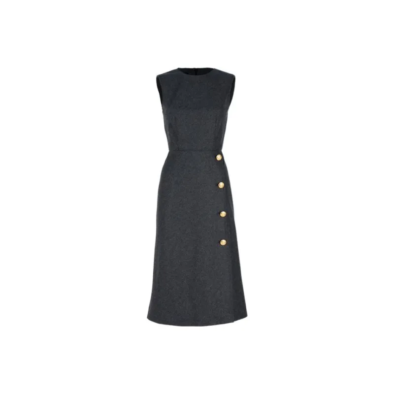 MOSCHINO Sleeveless Dresses Women's Gray-0