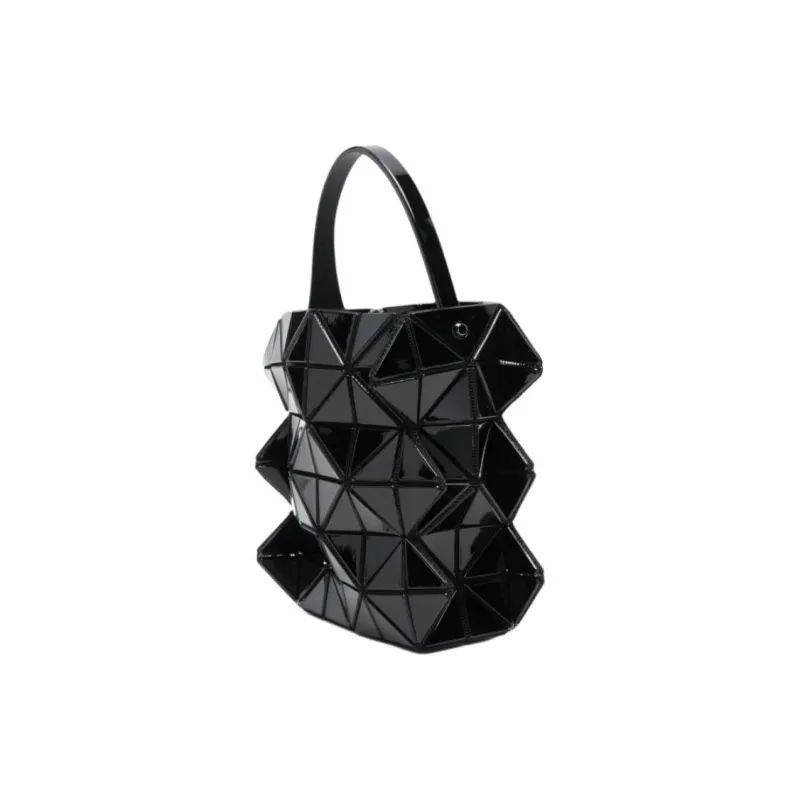 ISSEY MIYAKE Synthetic Leather Handbag Women's Black-1
