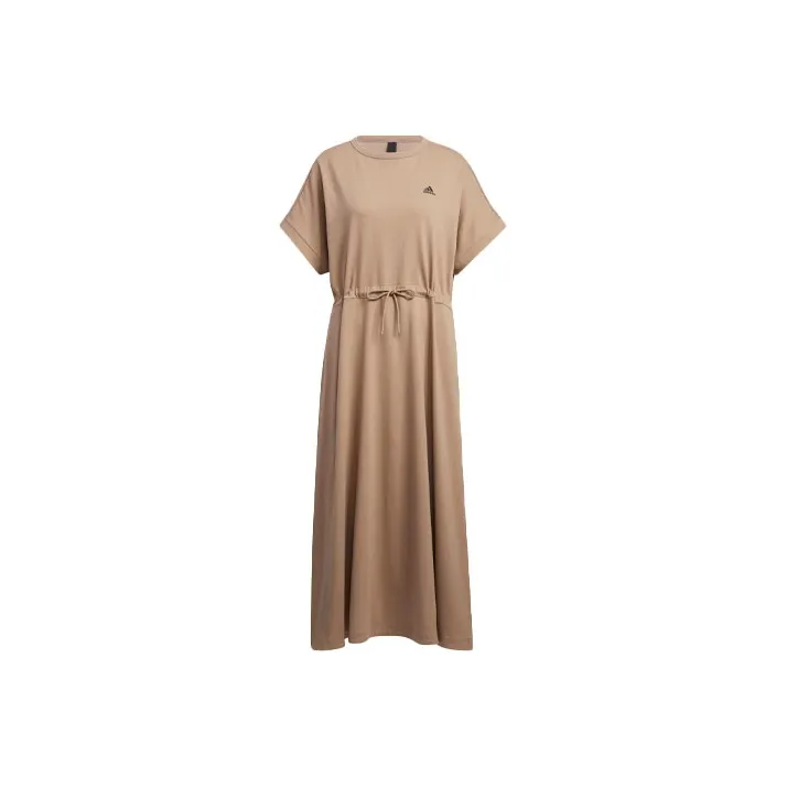 Adidas Short Sleeved Dresses Women's Brown-0