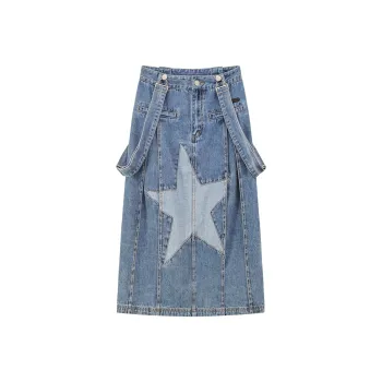 CHUU Sleeveless Dresses Women's Denim Blue
