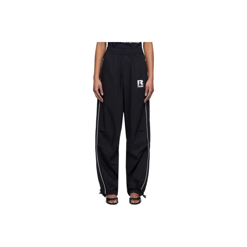 RHUDE Piping Parachute Track Pant 'Black'-0