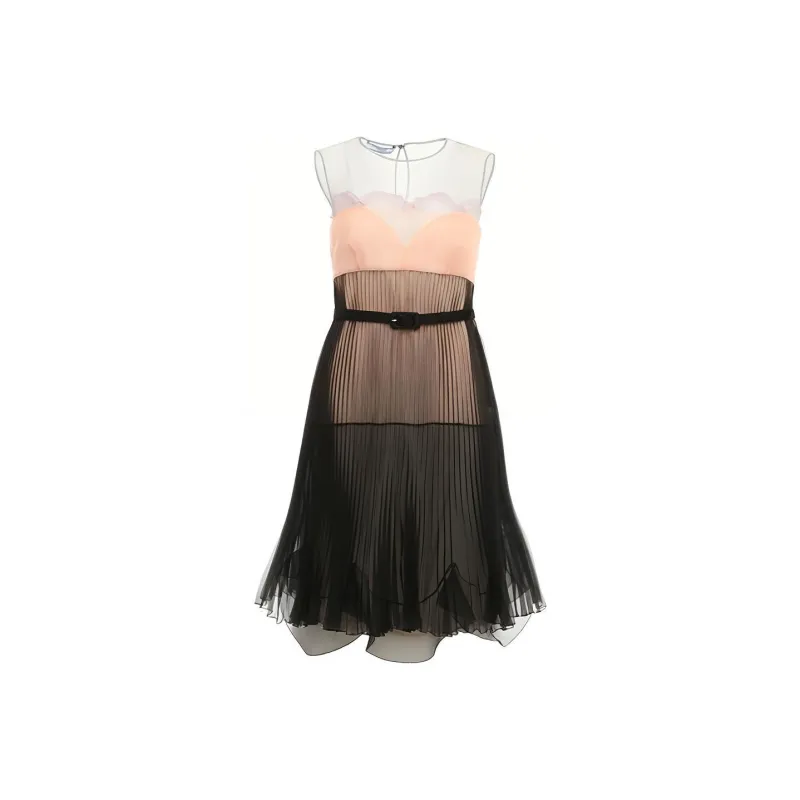 PRADA Sleeveless Dress Women's Black-0