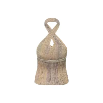 ZAOANFANFAN Tank Tops Women's Crisscross Halter