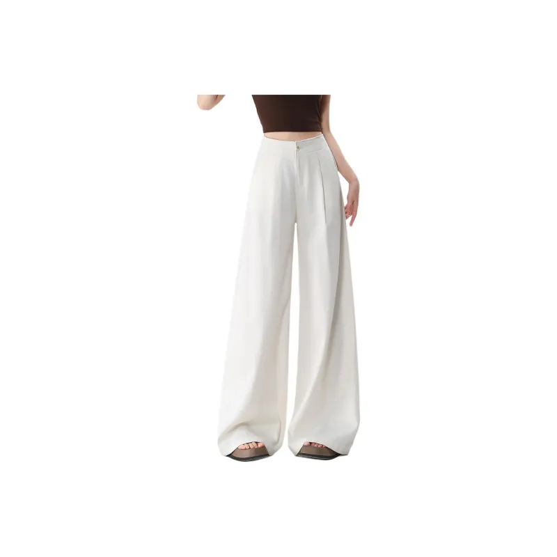 Tonlion Casual Pants Women's Beige Apricot-0