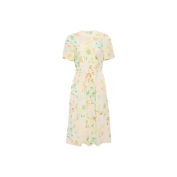 COACH Short Sleeved Dresses Women's Yellow