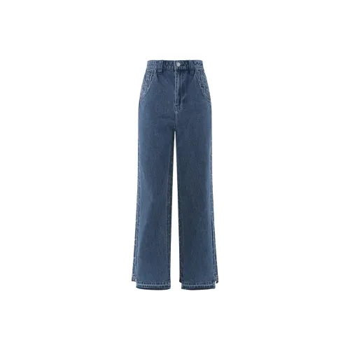 THE SEA LIFE Casual Pants Women's Denim Blue