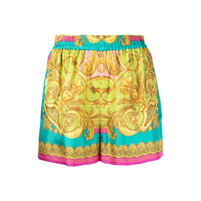 VERSACE Allover Baroque Printed Shorts-0