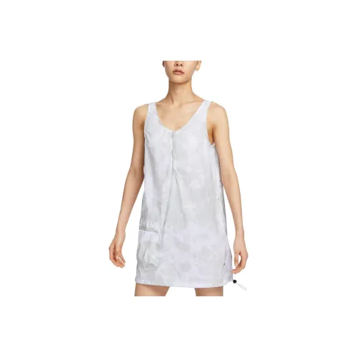 Nike SPORTSWEAR TECH PACK Sleeveless Dresses Women's Light Silver