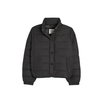 Hollister Puffer Jacket Women's Black