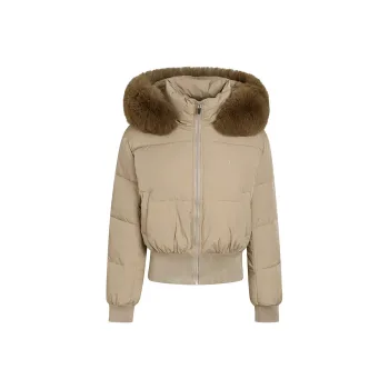 Ariseism Detachable Hooded Puffer Jacket Coat For Women's Winter Slim Fit Puffer Jacket Women's