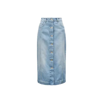 Moncler Button up Denim Midi Skirt