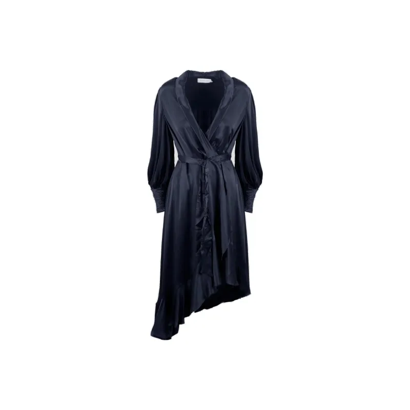 Zimmermann Long-Sleeved Dresses Women's Marine Blue-0