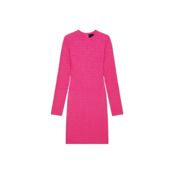 Givenchy 4G Allover Knitted Dress 'Fuchsia'