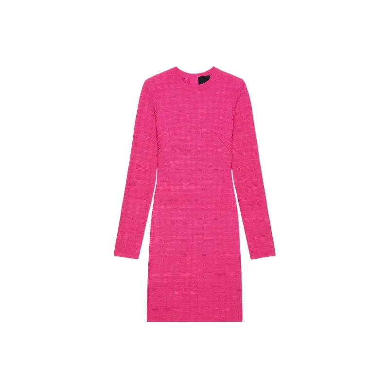 Givenchy 4G Allover Knitted Dress 'Fuchsia'-0