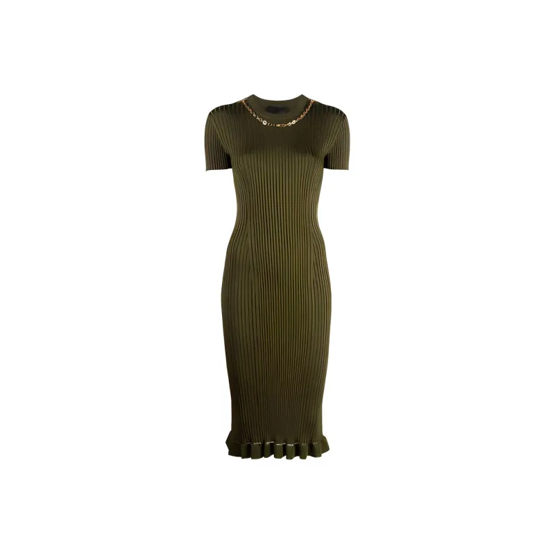 Givenchy Short-Sleeved Dresses Women's Green-0