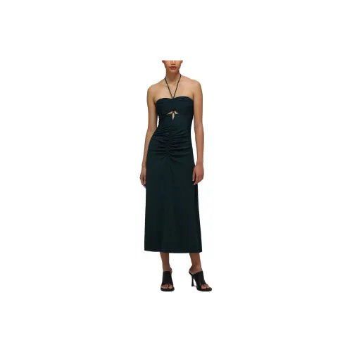 Self portrait Cut out Ruched Midi Dress