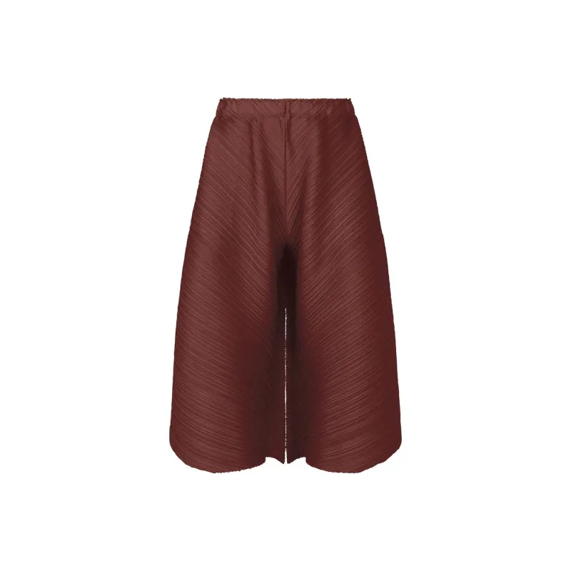 PLEATS PLEASE ISSEY MIYAKE SS24 Casual Pants Women's Brown-0