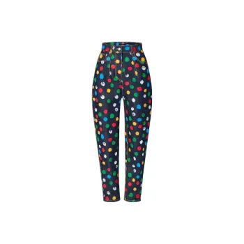 LOUIS VUITTON Louis Vuitton X Yayoi Kusama Jeans Women's Blue