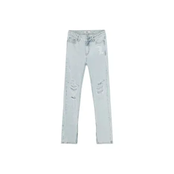LINCchic Straight Jeans Women's Light Blue