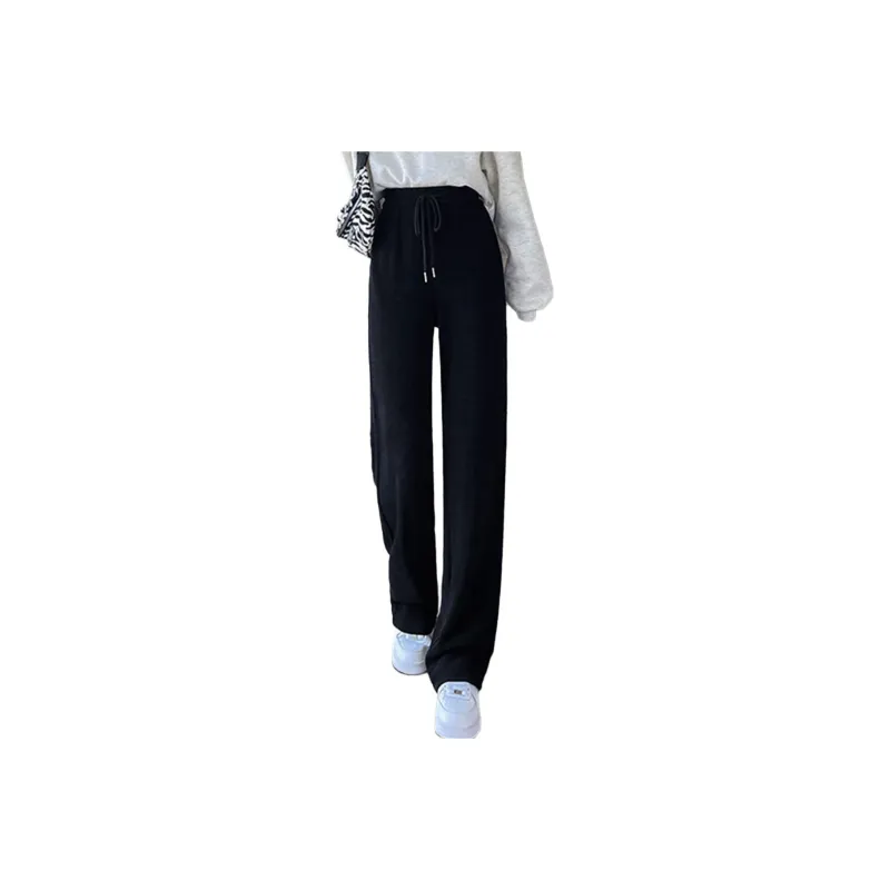 Ya Sheep People Casual Pants Women's Black-0
