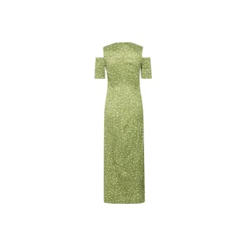 GANNI Short Sleeved Dresses Women's Green