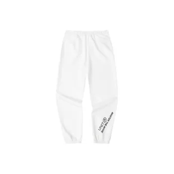 Anta Life Collection Knitted Sweatpants Women's Pure Tea White