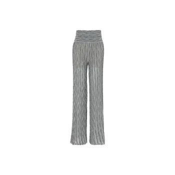 BESIONIA SS25 Casual Pants Women's Silver Gray