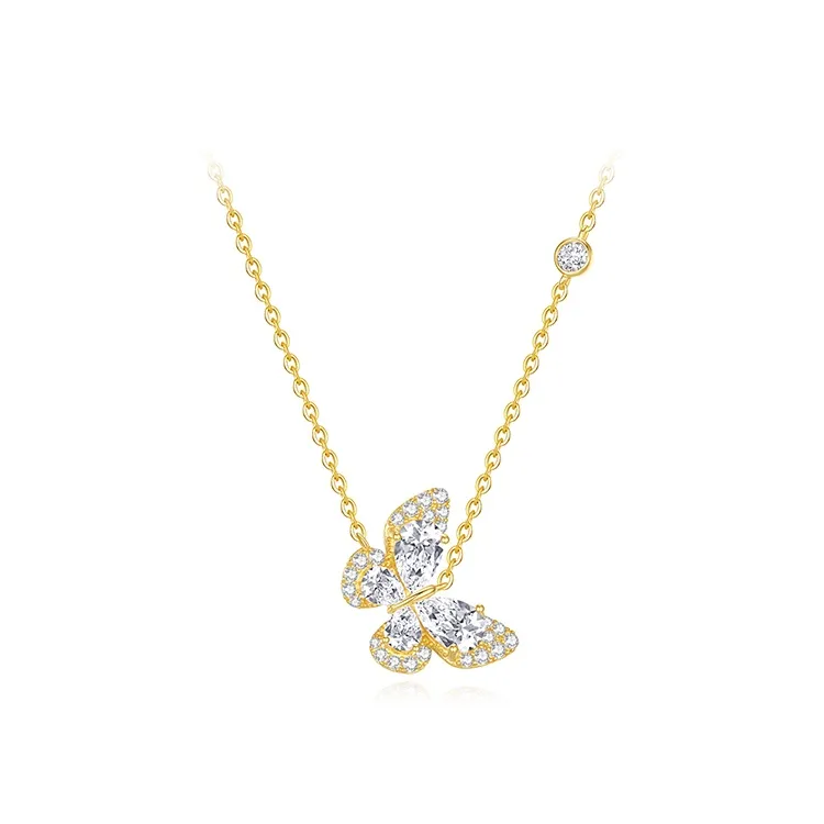 MAXTHINK S925 Silver Necklaces Women's Silver/Gold-4