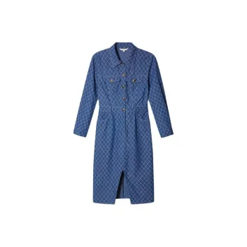 PSALTER Long Sleeved Dress Women's Sea Blue