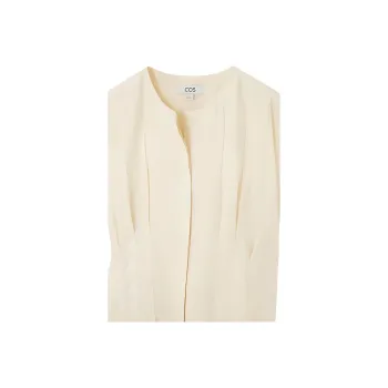 COS Short Sleeved Dresses Women's Ivory