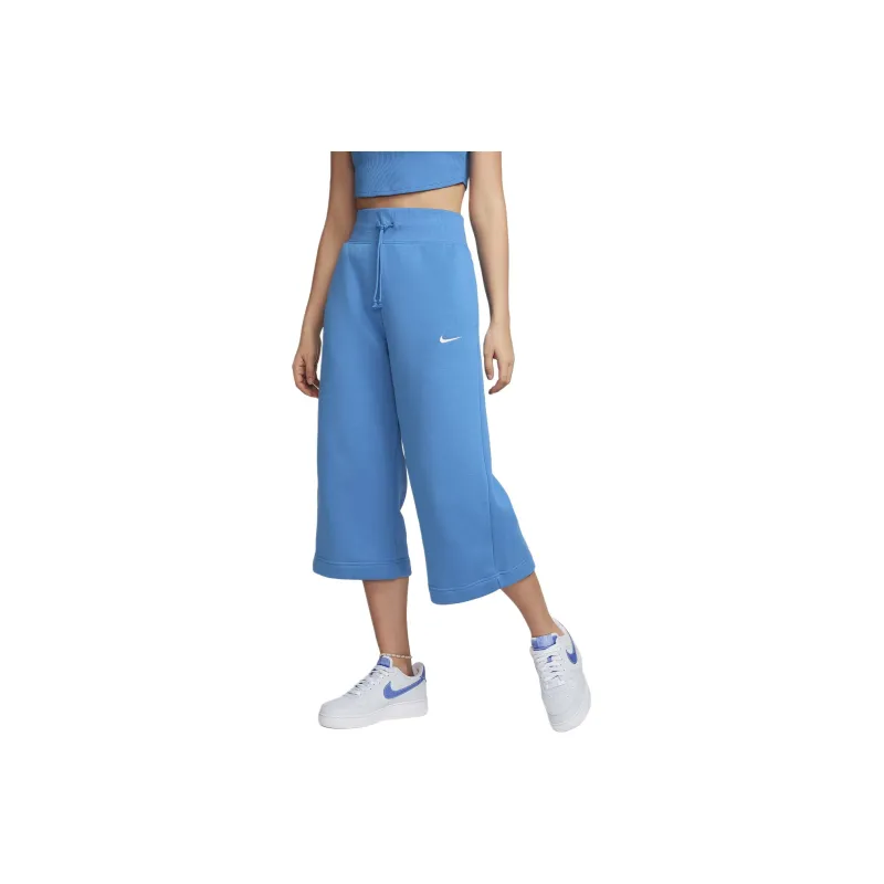 Nike Sportswear Phoenix Fleece Knitted Sports Pants Women's Star Blue-0