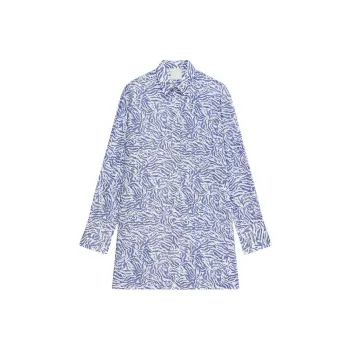 Givenchy SS22 Long Sleeved Dress Women's Blue