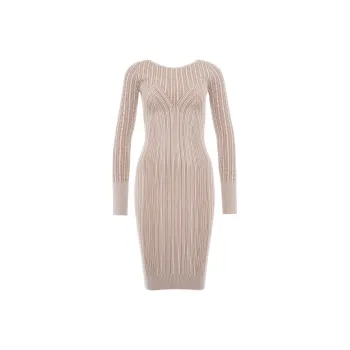 GUESS Long-Sleeved Dresses Women's Beige