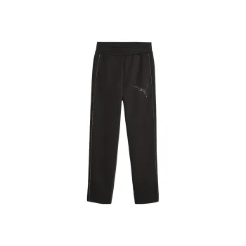 PUMA x Swarovski T7 HIGH WAIST PANTS DK Knitted Sweatpants Women's Black